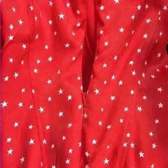 Zara Satin Effect Star Print Bodysuit NWOT size  M - Picture 7 of 7
